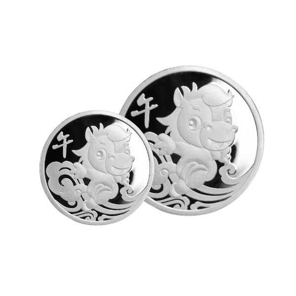 Bạc Mỹ Nghệ Con Giáp Kim Ngọ – 1 Chỉ