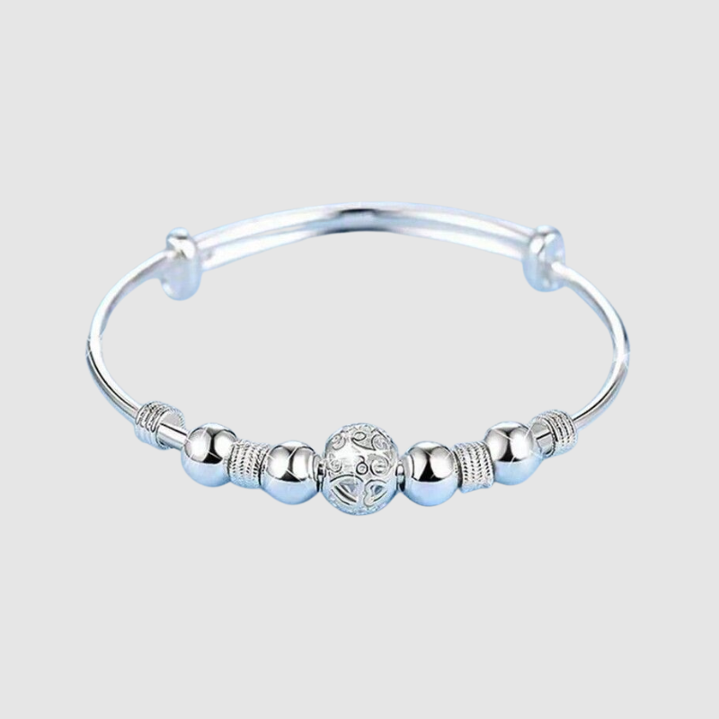 Vòng bạc Tài Lộc Baby Kavimi