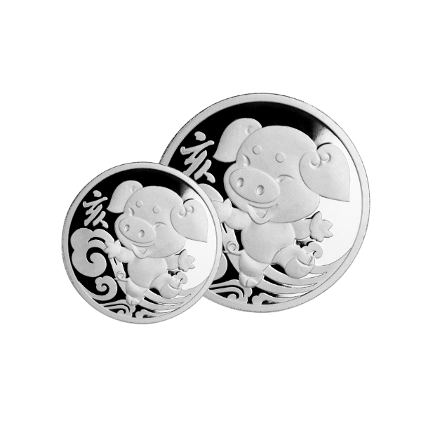 Bạc Mỹ Nghệ Con Giáp Kim Hợi – 1 Chỉ